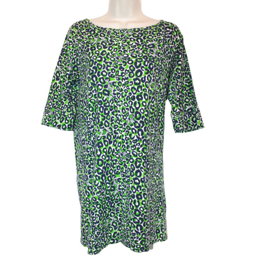 Lilly Pulitzer Leopard Green Dress M